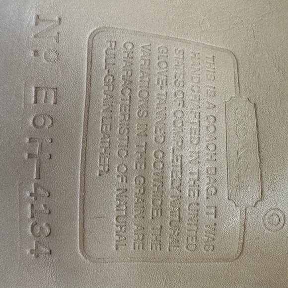 COACH vintage backpack very gently worn with code on the inside flap. - Picture 4 of 7